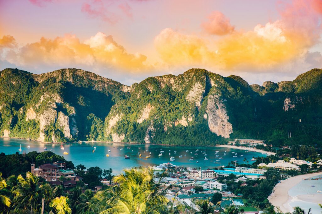 phi phi island in thailand. travel package